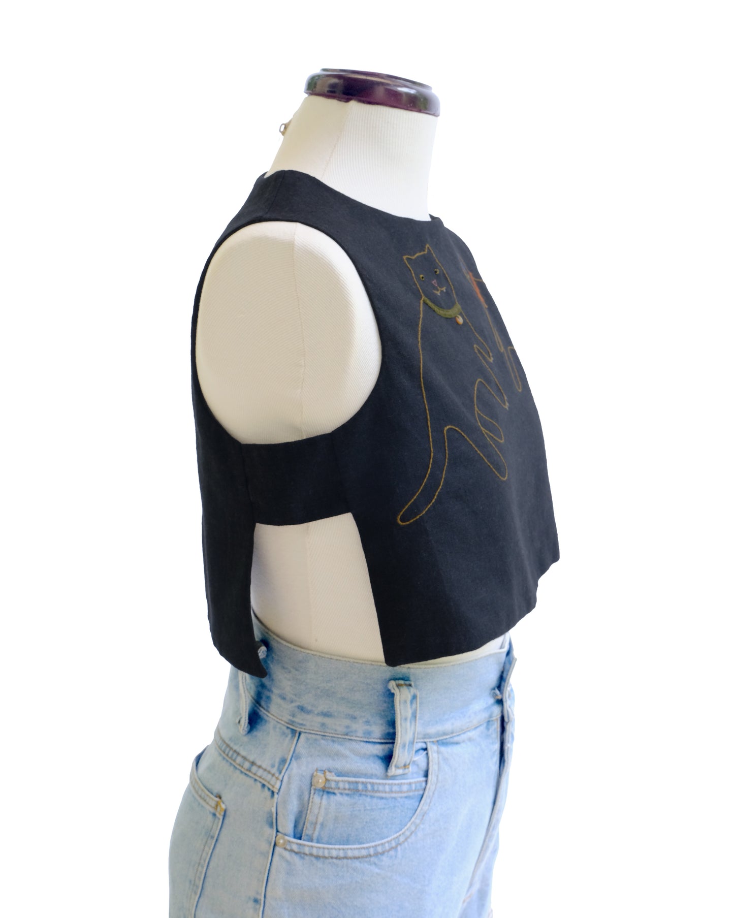 Hand embroided Dalia Top