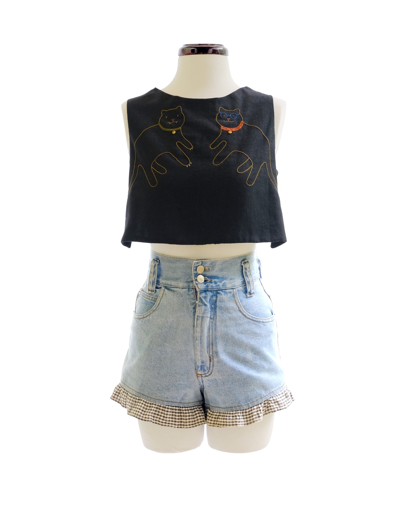 Hand embroided Dalia Top