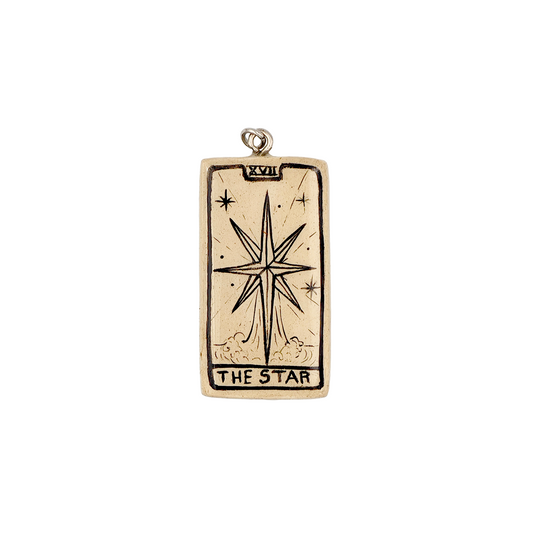 Air-dry clay Tarot charm: The Star